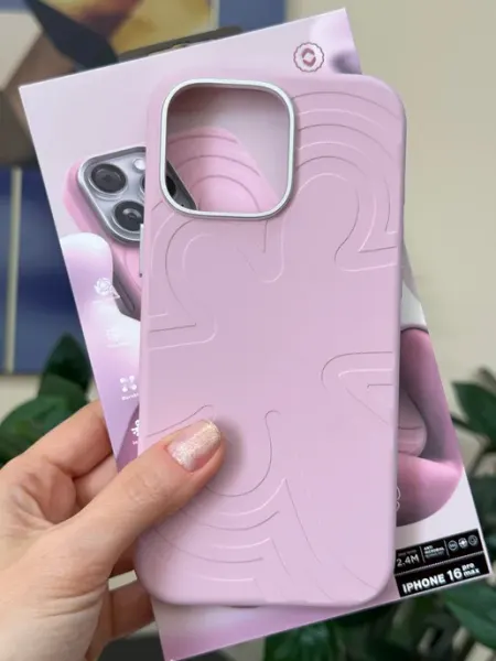 Чехол для iPhone 16 Pro Max Silicone SoftTouch MagSafe Lizard