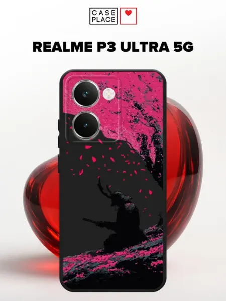 Матовый чехол на P3 Ultra 5G самурай Realme