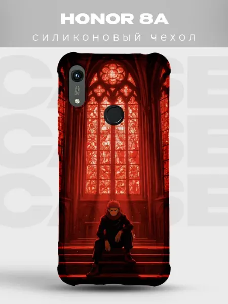 Чехол на Honor 8A аниме арт Сукуна красный собор PRINTberries