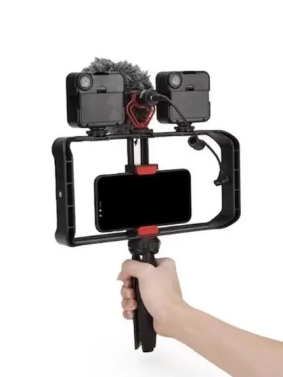 Jmary MT-33 Video Cage Rig Kit для смартфона – профессиональный влог набор с триподом