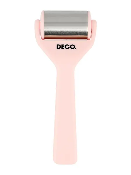 Роллер для лица "DECO", металлический, цвет розовый, для лица, 1 шт