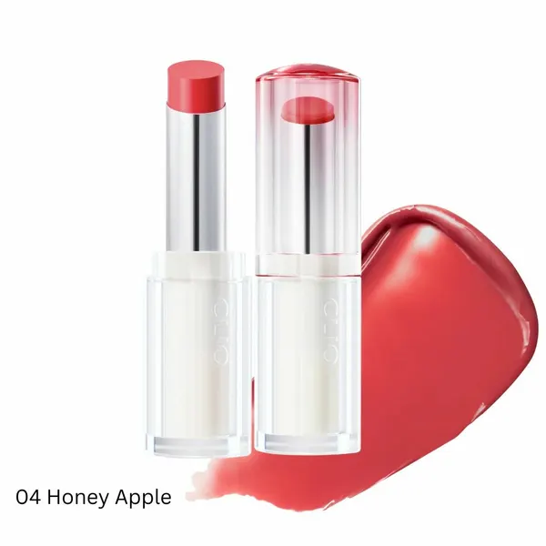 Бальзам для губ Clio Crystal Glam Balm 04 Honey Apple медовый блеск, масло абрикосовых косточек