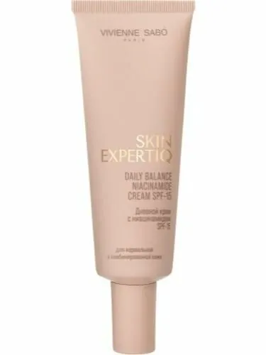 Vivienne Sabo Skin Expertiq 25+ Дневной крем для лица с ниацинамидом солнцезащитный УФ SPF 15 / Niacinamide Cream SPF-15 / Creme de jour a la Niacinamide SPF-15 "Daily Balance"
