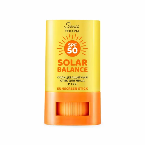 Солнцезащитный стик Русская косметика "Senso Terapia", Solar Balance, для лица и губ, 15 г