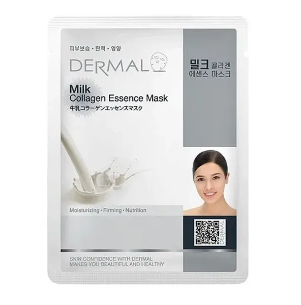 DERMAL Тканевая маска с экстрактом молочного протеина и коллагеном 23 г