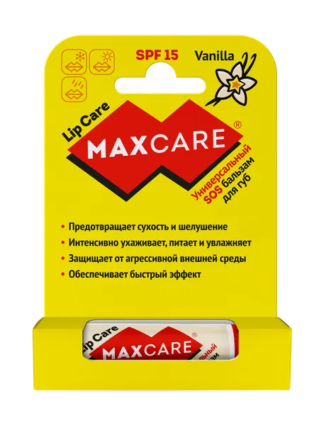 Бальзам для губ Maxcare Vanilla, SPF15, 4.2г