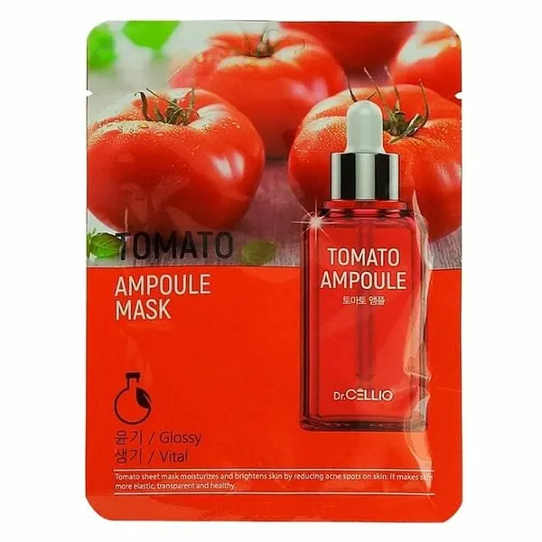Dr. CELLIO Тканевая маска с томатом 25 мл Tomato Ampoule