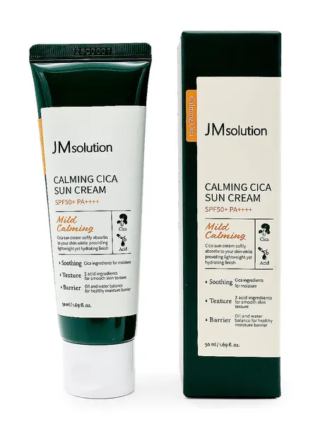 JMsolution Солнцезащитный крем для лица с центеллой Sun Cream Calming Cica SPF50+ PA++++, 50 мл