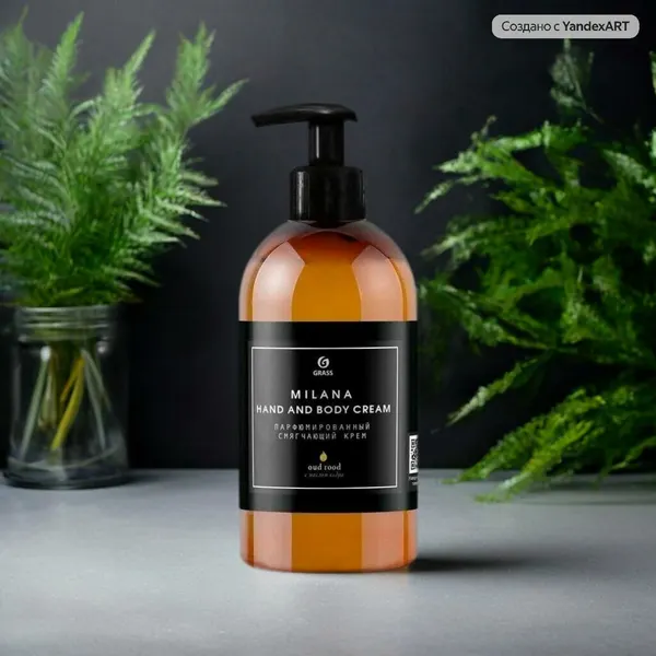 Крем для рук и тела Grass Milana питательный, Oud Rood, парфюмированное, 300 мл