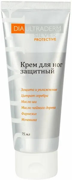 Крем для ног Диаультрадерм Сильвер, 75 мл