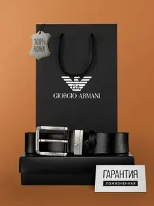 Calvin Klein Jeans Ремень мужской кожаный для джинс и брюк подарочный набор