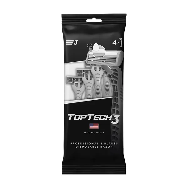 Набор бритвенных станков TopTech 3, 4шт