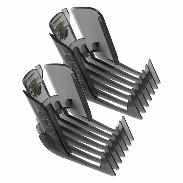 Расческа MyPads для стрижки, совместимая с Philips QC5115, QC5120, QC5125, QC5130, QC5135, прочный пластик, 2 шт