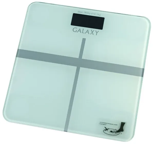 Весы напольные электронные Galaxy GL 4808 голубой, 180 кг «2*ААА»