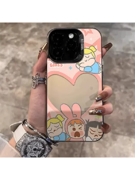 Чехол на IPHONE 11 чёрный Гёрлз сердце