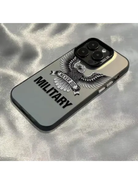 Чехол на IPHONE 13 14 чёрный агвиа милитар