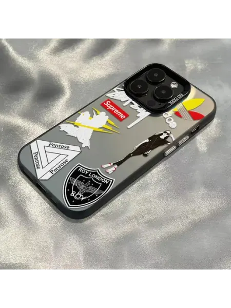 Чехол на IPHONE 13 14 чёрный Адидас Суприм