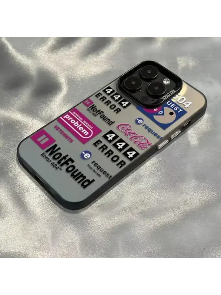 Чехол на IPHONE 13 14 чёрный ерор нотфоунд