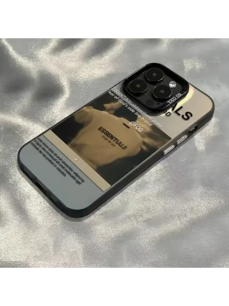 Чехол на IPHONE 13 14 чёрный ЕСНТИАЛС ФЕАР