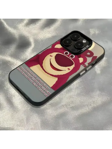 Чехол на IPHONE 13 14 чёрный Хэппи Тедди