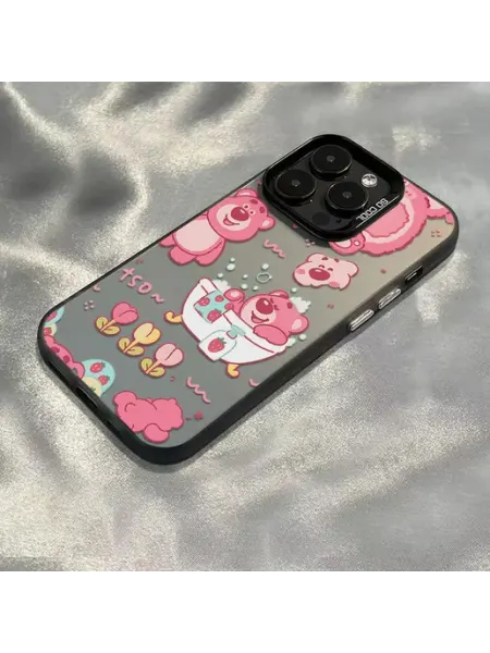 Чехол на IPHONE 13 PRO MAX чёрный медведь баньо