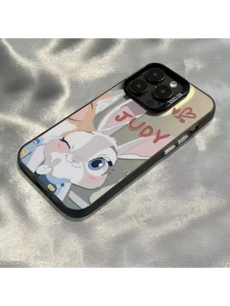 Чехол на IPHONE 13 чёрный жудй кролик