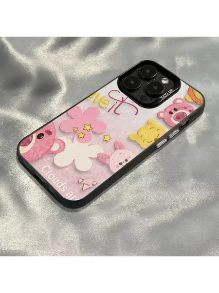 Чехол на IPHONE 13 чёрный любовь обжетос