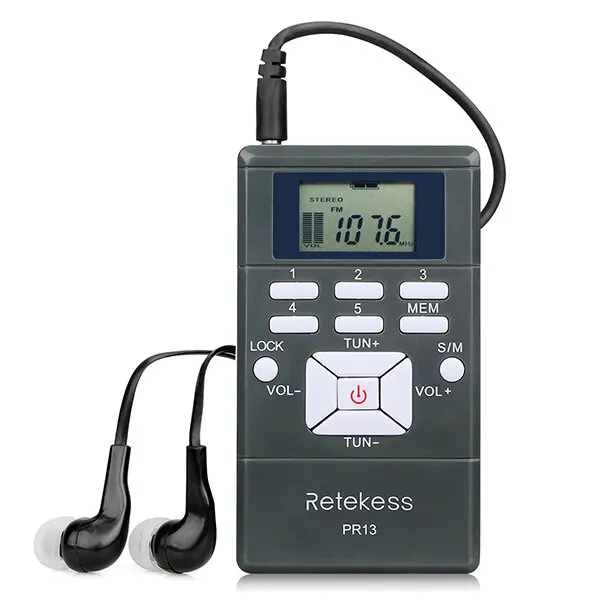 Радиогид retekess PR-13, приёмник с наушниками