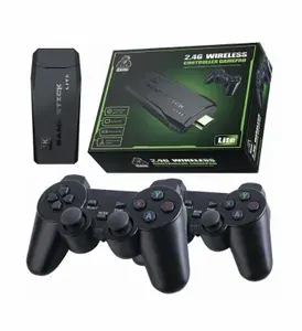 Портативная игровая консоль 2.4G Wireless Controllers Gamepad 64ГБ / Приставка M8 4K HD 10289 игр / Подключение к TV, контроллер для PS1/FC/GBA ретро