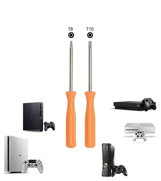 Отвертка Torx t8 и t10 для разбора консолей и геймпадов PS3/PS4/XBOX 360/One /One S /One X (с отверстием в центре)