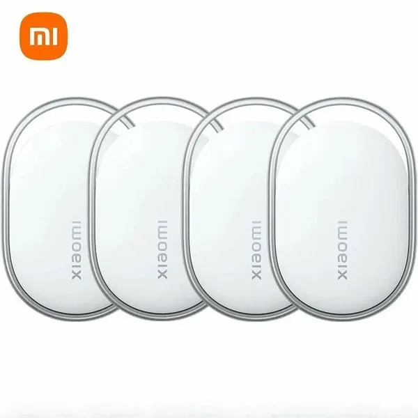 Умный трекер Xiaomi Tag (4 Pack), работает с Apple Find My и Google Find Hub, silver