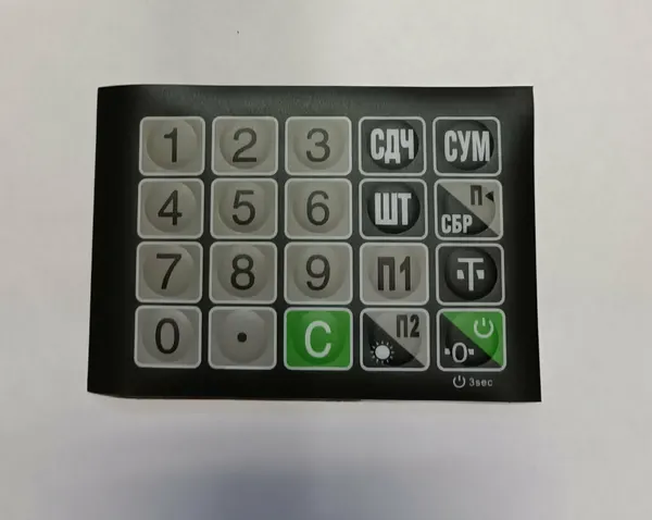 Плёнка клавиатуры для весов Mertech M-ER 326AС (Р) (MER326L015 (326 LED/LCD))