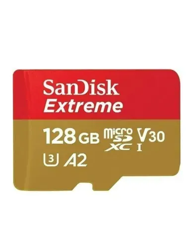 Карта памяти SanDisk Extreme MicroSD 128 GB 190/90 Mb/s Class 10 UHS-I A2 V30 U3