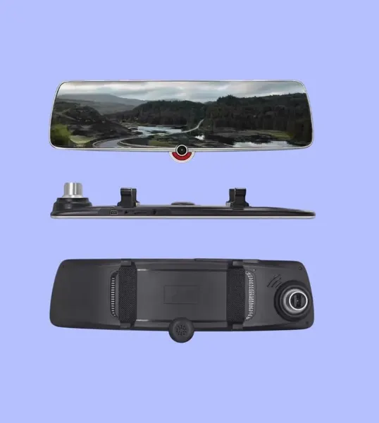 Автомобильный видеорегистратор-зеркало Vehicle Blackbox DVR Full HD 1080 3 камеры