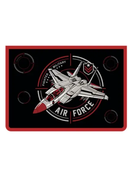 Папка для тетрадей пластик молния сверху А4 1отд. Air force ПЧЕЛКА