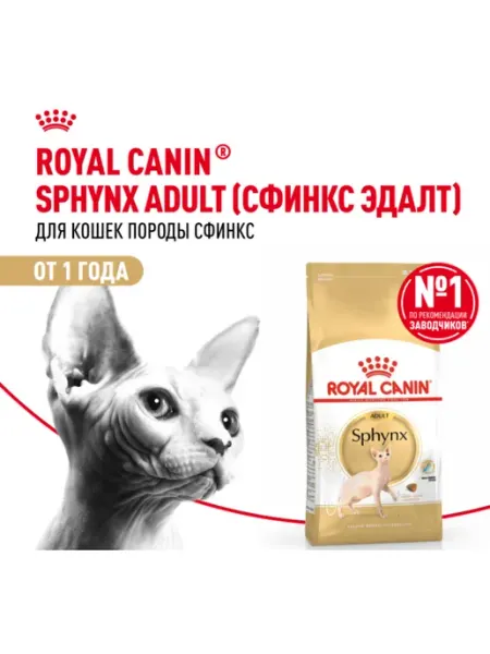 Royal Canin Sphynx для кошек 10 кг