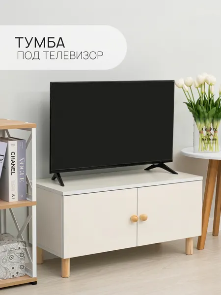 Тумба под телевизор напольная, 80х36х40, с 2 дверцами, Treben