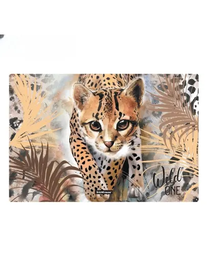 Подкладка настольная пластиковая, Wild Cat, А3 - Коврики на стол