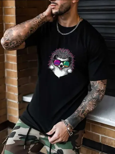 Футболка c принтом еж ежик Style by Ecocot