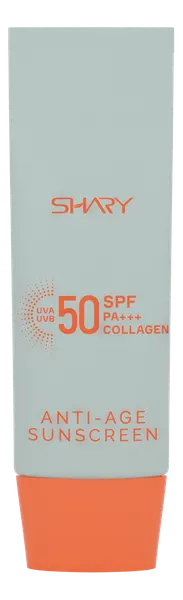 Крем для лица солнцезащитный Shary 50мл антивозрастной SPF 50+ с коллагеном