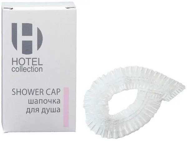 Шапочка для душа Luscan Hotel collection, пластик, 250 шт, в коробке