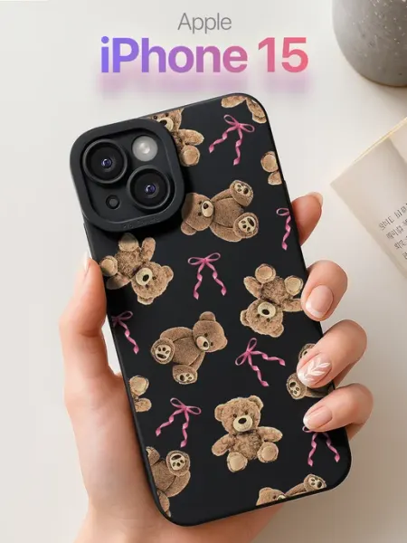 Чехол на iPhone 15 мишками SCDesign