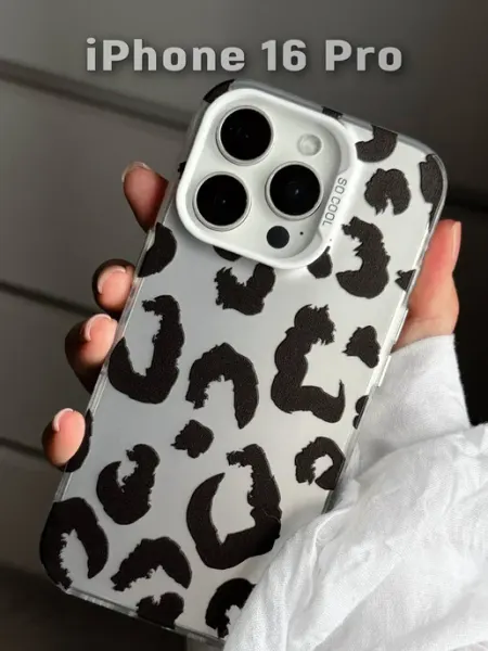 Чехол на iPhone 16 Pro с леопардовым принтом Gool It's Gars