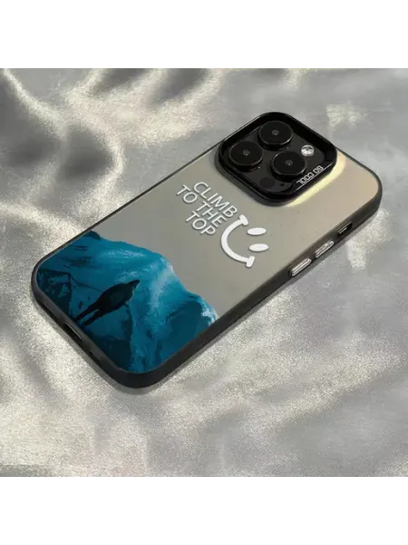 Чехол на IPHONE 16 PRO MAX чёрный Восхождение на вершину