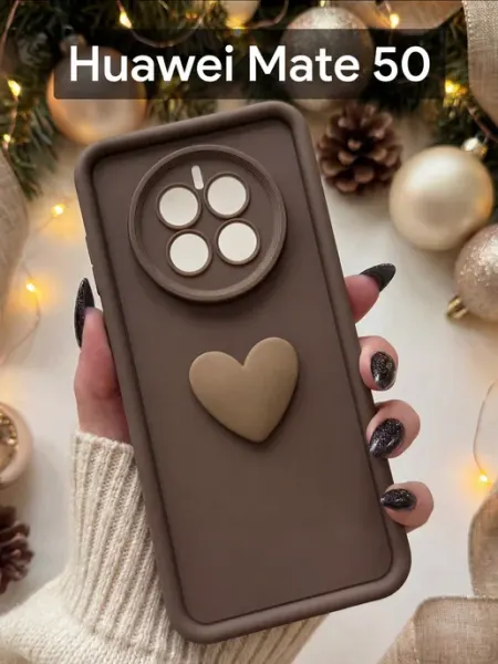Чехол на Huawei Mate 50 Сердечко Red Cat