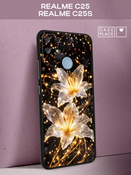 Чехол на Realme C25 Realme C25s с лилиями oppo
