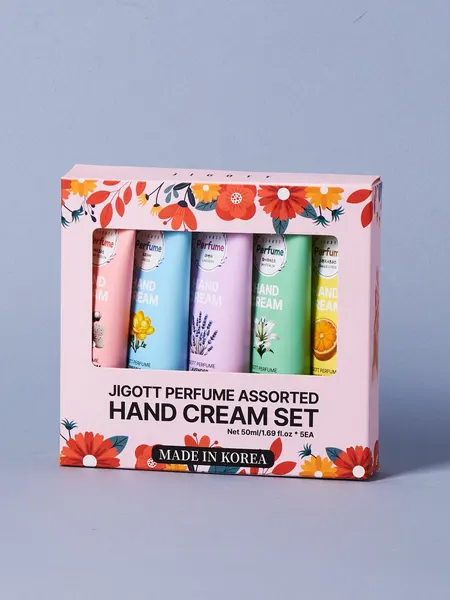JIGOTT Набор парфюмированных кремов для рук 50мл*5шт Perfume Assorted Hand Cream Set Of 5