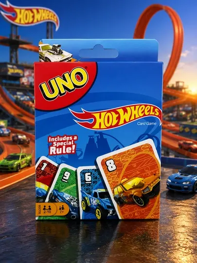 UNO Hot Wheels Card Game, карточная игра