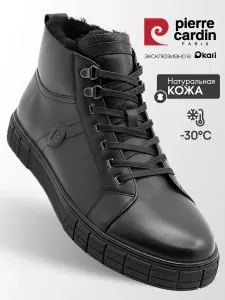 Pierre cardin Ботинки зимние из натуральной кожи и меха
