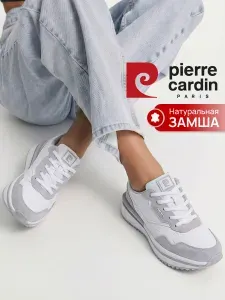 Кроссовки Pierre Cardin женские натуральная замша на высокой подошве